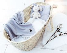 La bebe™ Muslin Blanket Art.132913 Grey