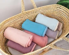 La bebe™ Muslin Blanket Art.132914 Violet