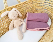 La bebe™ Muslin Blanket Art.132914 Violet