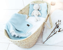La bebe™ Muslin Blanket Art.132917 Mint