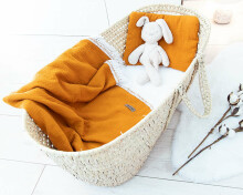 Baby Love Muslin Blanket Art.132918 Yellow Высококачественное  муслиновое одеялко/пледик