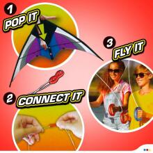 Colorbaby Toys Stunt Kite Pop Up Art.42734