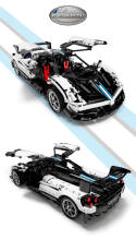 RASTAR 1:8 Pagani Huayra BC Bricks, saliekams auto modelis, 97910