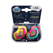 CANPOL BABIES silikona māneklītis, simetrisks NEON LOVE, 18m+, 2 gab, 22/654_pin