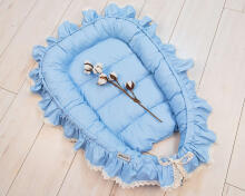 La Bebe™ Babynest Art.133390 Blue  Cocoon