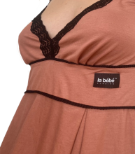 La Bebe™ Nursing Cotton Mia Art.133505 Toffee Nursing Night dress