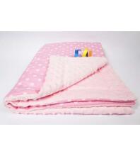 Sedziņa divpusēja MINKY Dots grey-blue 75х100 cm