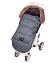 La bebe™ Sleeping bag Winter Footmuff Art.83956 Grey