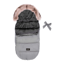 La bebe™ Sleeping bag Winter Footmuff Art.83956 Grey