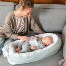 Doomoo Baby Cocoon Art.246928 Leaves Aqua Green