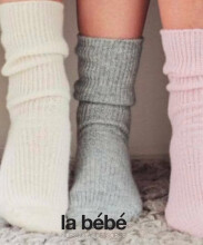 La bebe™ Wool Angora Blush Rose Art.134226 Cozy Warm Baby and kids Socks