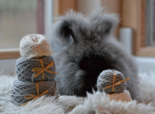 La bebe™ Wool Angora Socks Art.134227 Cloud Bērnu vilnas zeķītes/zekes