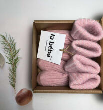 La bebe™ Wool Angora Socks Art.134227 Cloud Bērnu vilnas zeķītes/zekes