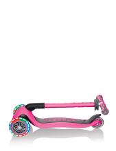 Globber Go Up Deluxe Lights Art.646-106 Deep Pink Самокат-велобег 4 в 1