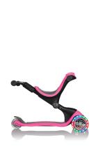 Globber Go Up Deluxe Lights Art.646-106 Deep Pink Самокат-велобег 4 в 1