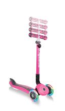 Globber Go Up Deluxe Lights Art.646-106 Deep Pink Самокат-велобег 4 в 1