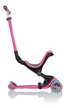 Globber Go Up Deluxe Lights Art.646-106 Deep Pink Самокат-велобег 4 в 1