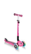 Globber Go Up Deluxe Lights Art.646-106 Deep Pink Самокат-велобег 4 в 1