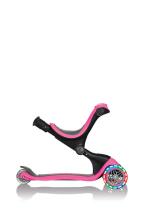 Globber Go Up Deluxe Lights Art.646-106 Deep Pink Самокат-велобег 4 в 1