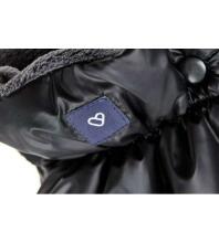 Ratiņu cimdi-mufta (divdaļīgie) PLUSH BLACK Womar M-059