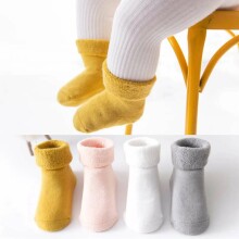 La bebe™ Natural Eco Cotton Baby Socks Art. 134613 Beige-Grey Натуральные хлопковые носочки для новорожденного  [made in Estonia]
