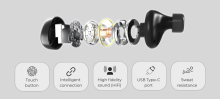 Garett In-ear Wireless Earphones Sound Lite  Art.134659 White