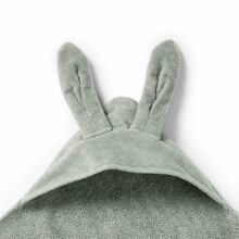 Elodie Details kapuutsiga vannirätik 80x80 cm, Mineral Green Bunny