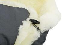 Alta Bebe Lambskin Footmuff Nordkap Art.MT2490LP-64 Dark Grey