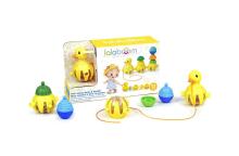 LALABOOM pērļu komplekts Pull Along Duck, 10gab.,  BL330