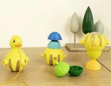 LALABOOM pērļu komplekts Pull Along Duck, 10gab.,  BL330