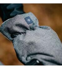 Ratiņu cimdi-mufta WOOL (divdaļīgie) MELANGE GRAPHITE Womar M-070