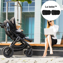 La bebe™ Wheel Cover M (26-31 cm) Art.135675 Black, 2 pcs, M size