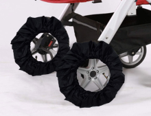 La bebe™ Wheel Cover M (26-31 cm) Art.135675 Black, Riepu pārvalki, 2 gab
