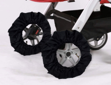 La bebe™ Wheel Cover M (26-31 cm) Art.135675 Black, 2 pcs, M size