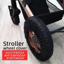 La bebe™ Wheel Cover M (26-31 cm) Art.135675 Black, 2 pcs, M size
