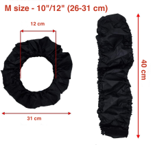 La bebe™ Wheel Cover M (26-31 cm) Art.135675 Black, 2 pcs, M size