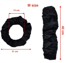 La bebe™ Wheel Cover M (26-31 cm) Art.135675 Black, 2 pcs, M size