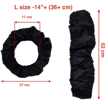 La bebe™ Wheel Cover L (36+ cm) Art.135676 Black, 2 pcs, L size