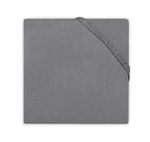 Jollein Jersey Sheet Dark Grey  Art.510-507-00087  lakštas su guma 60x120cm