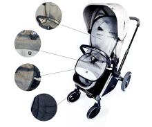 La Bebe™ Universal Liner Memory Foam Air Art.135822 Grey  ratu ieliknis