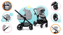 KinderKraft Everyday 2 in1 Art.KSEVER00LGR2000 Light Grey