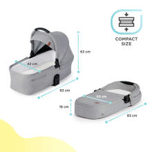 KinderKraft Everyday 2 in1 Art.KSEVER00LGR2000 Light Grey