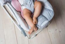 Momi Bouncer Luis Art.BULE00016 Pink Modern rocking chair with music and vibration