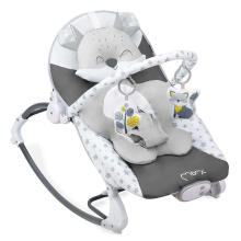 Momi Bouncer Luis Art.BULE00018 Grey Modern rocking chair with music and vibration
