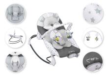 Momi Bouncer Luis Art.BULE00018 Grey Modern rocking chair with music and vibration
