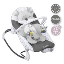 Momi Bouncer Luis Art.BULE00018 Grey Modern rocking chair with music and vibration