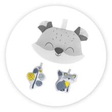 Momi Bouncer Luis Art.BULE00018 Grey Modern rocking chair with music and vibration