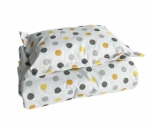 La bebe™ Minky+Cotton Set 100x75/40x25 Art.137580 Color Dots Комлект одеялко и подушечка (100x75/40x25 cm)