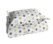La bebe™ Minky+Cotton Set 100x75/40x25 Art.137580 Color Dots Velvet Blanket+pillow