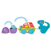 TOMY automašīnu komplekts ar dinozauru Chase & Roll Raptors, E73251